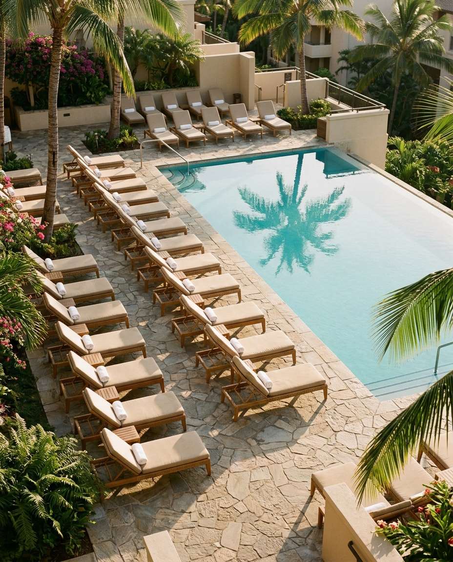 Hotel pool deck at a member property